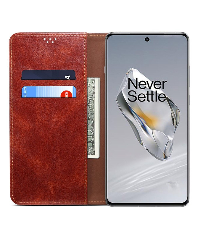 Housse OnePlus 12 Ernestine coutures apparentes