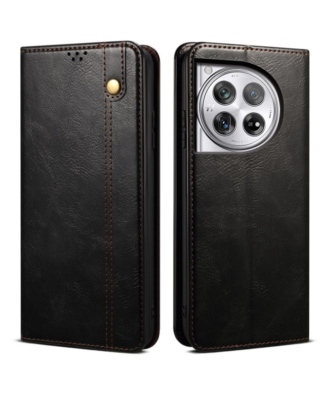 Housse OnePlus 12 Ernestine coutures apparentes