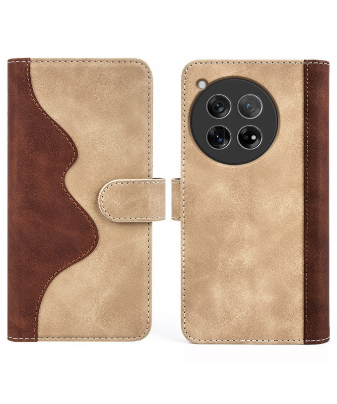 Housse OnePlus 12 Stand Folio Bicolore