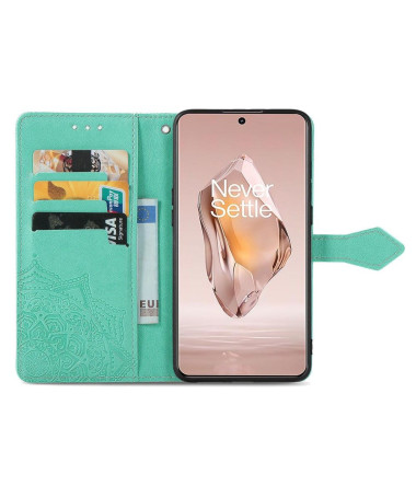 Housse OnePlus 12R Mandala Relief Vert - photo 10
