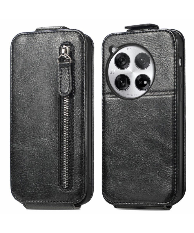 Housse OnePlus 12 Rabat Vertical Porte-Cartes