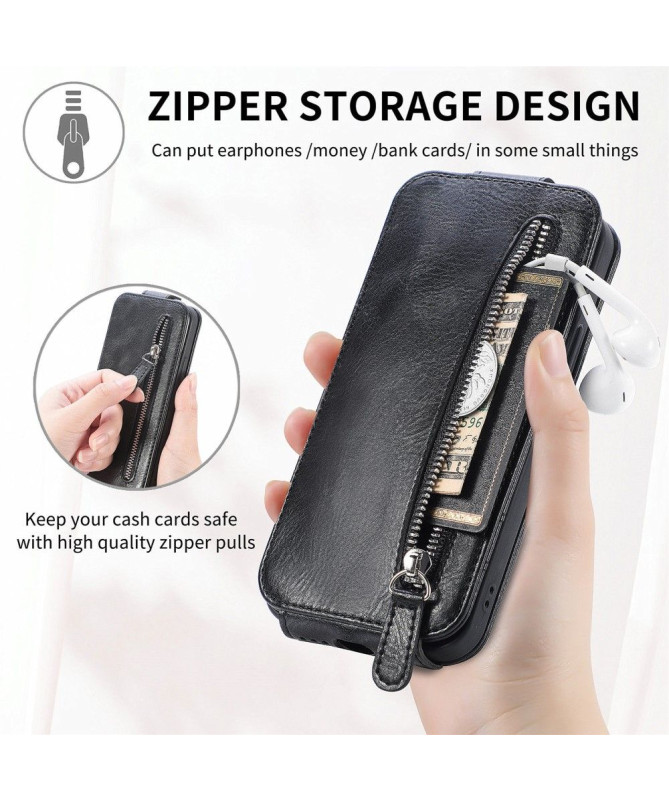 Housse OnePlus 12 Rabat Vertical Porte-Cartes