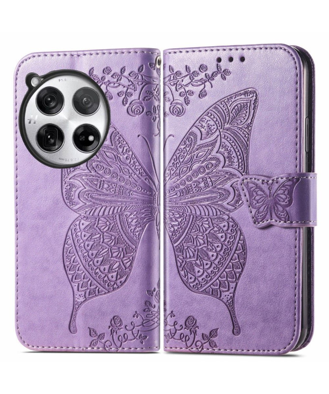 Housse OnePlus 12 Papillon Relief