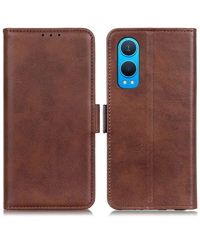 Étui OnePlus Nord CE 4 Lite 5G portefeuille revêtement simili cuir mat