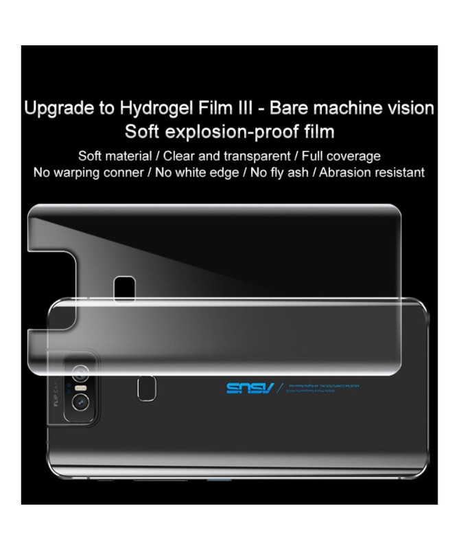 Asus Zenfone 6 - 2 films de protection arrière en hydrogel