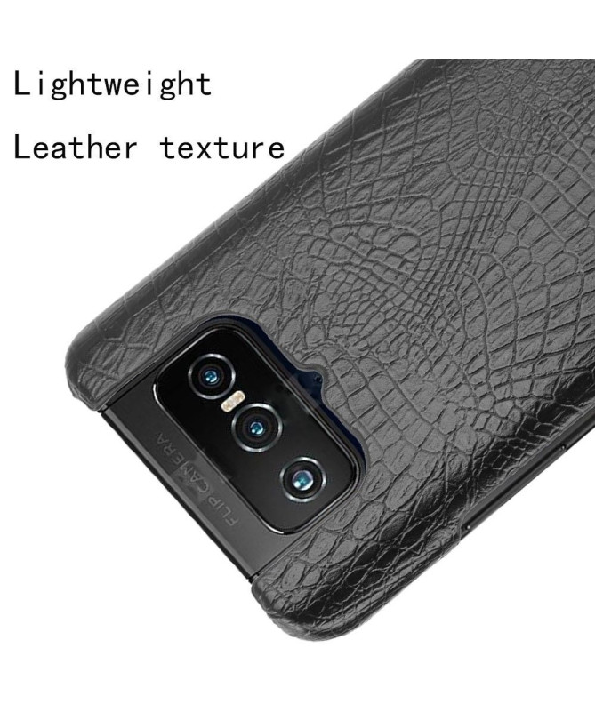 Coque Asus Zenfone 7 effet peau de croco