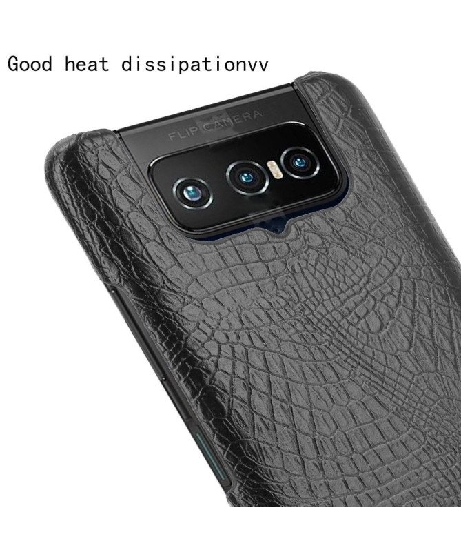 Coque Asus Zenfone 7 effet peau de croco