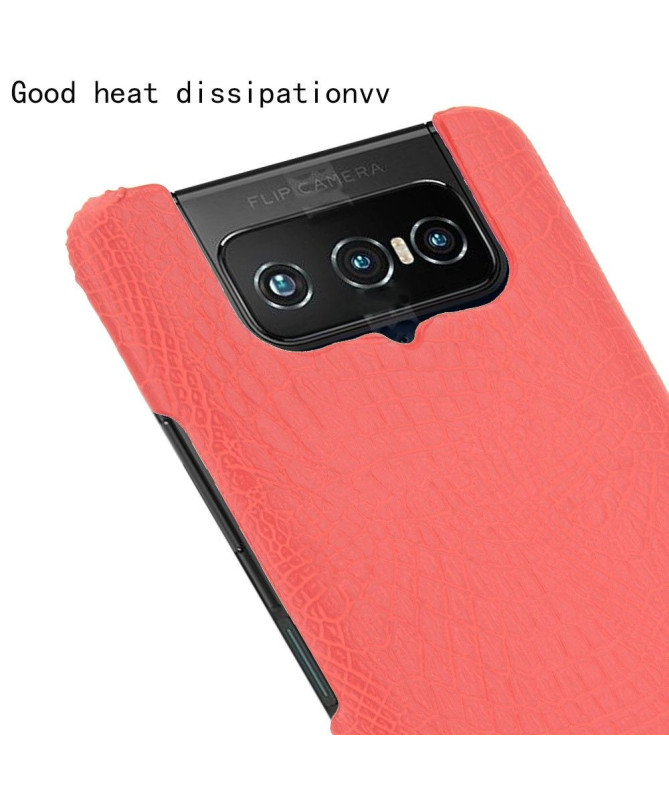 Coque Asus Zenfone 7 effet peau de croco