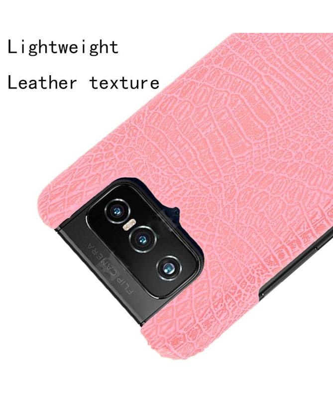 Coque Asus Zenfone 7 effet peau de croco