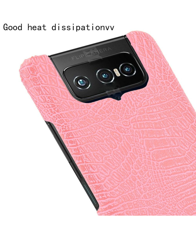 Coque Asus Zenfone 7 effet peau de croco