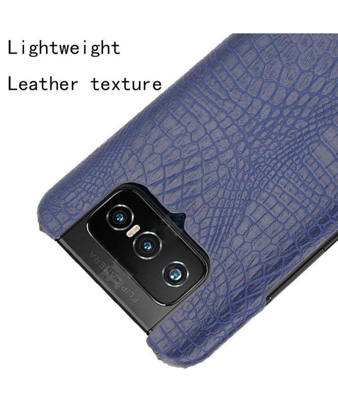 Coque Asus Zenfone 7 effet peau de croco