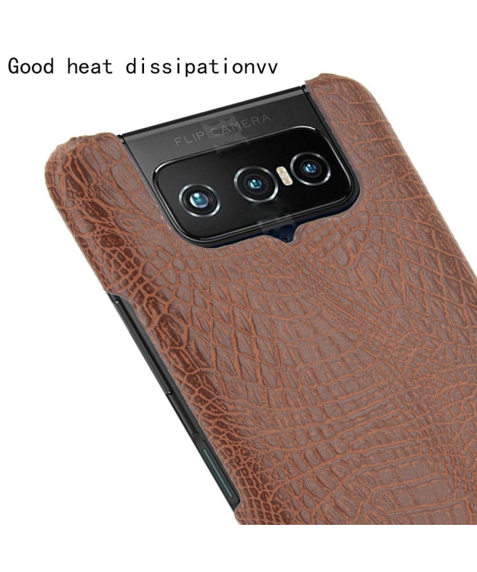 Coque Asus Zenfone 7 effet peau de croco