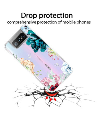 Coque Asus Zenfone 7 Pro variété de fleurs