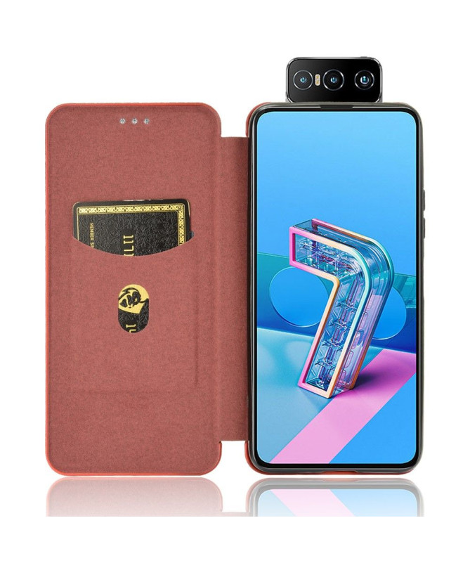 Housse Asus Zenfone 7 / Zenfone 7 Pro Effet Fibre de Carbone