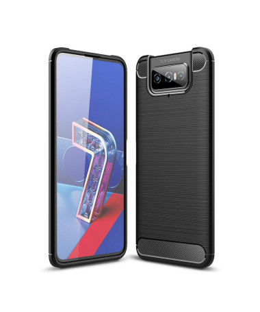 Coque Asus Zenfone 7 Flexible Effet Brossé