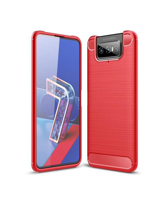 Coque Asus Zenfone 7 Flexible Effet Brossé