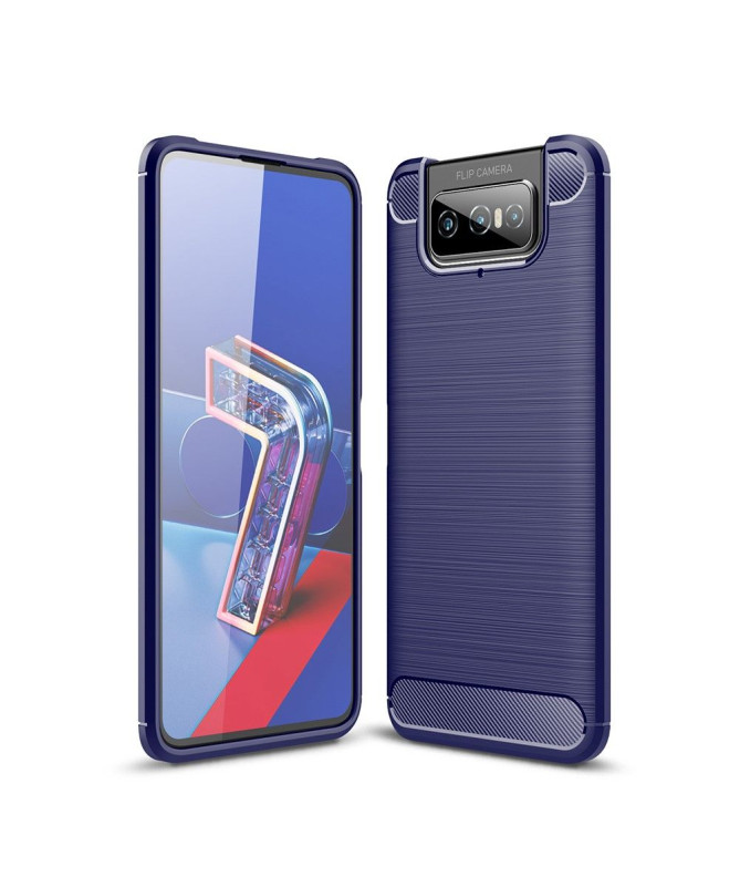 Coque Asus Zenfone 7 Flexible Effet Brossé