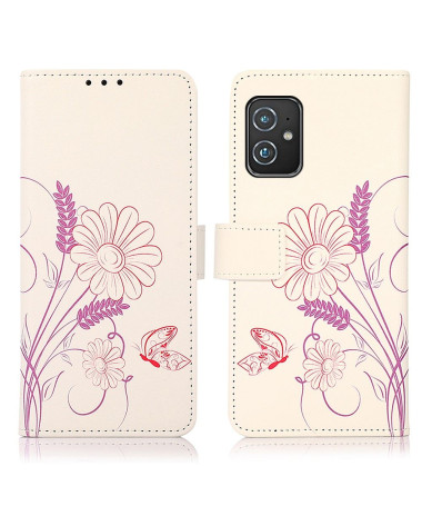 Housse Asus Zenfone 8 Illustration Fleurs et Papillon