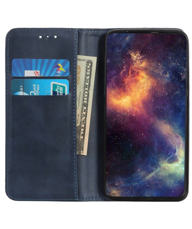 Housse Asus Zenfone 9 Simone Flip simili cuir vieilli
