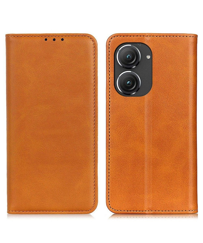 Housse Asus Zenfone 9 Simone Flip simili cuir vieilli