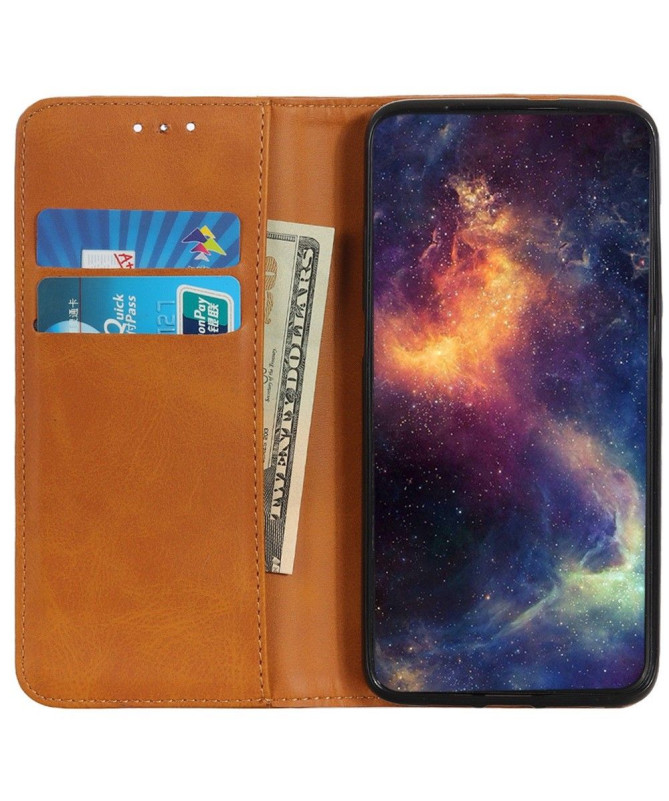 Housse Asus Zenfone 9 Simone Flip simili cuir vieilli