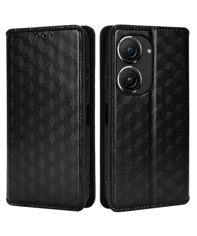 Housse Asus Zenfone 9 flip cover design géométrie