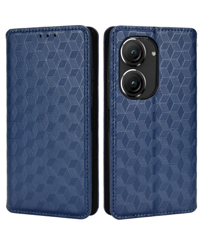 Housse Asus Zenfone 9 flip cover design géométrie