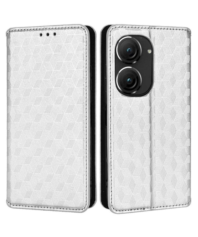 Housse Asus Zenfone 9 flip cover design géométrie