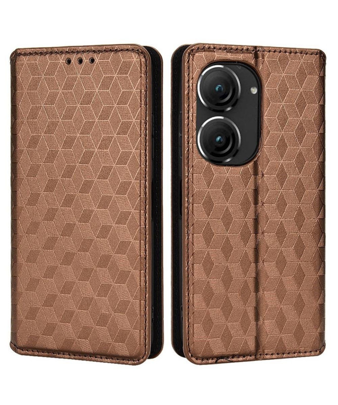 Housse Asus Zenfone 9 flip cover design géométrie