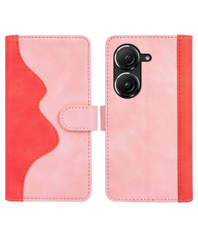 Asus Zenfone 10 / 9 - Housse Stand Folio Bicolore