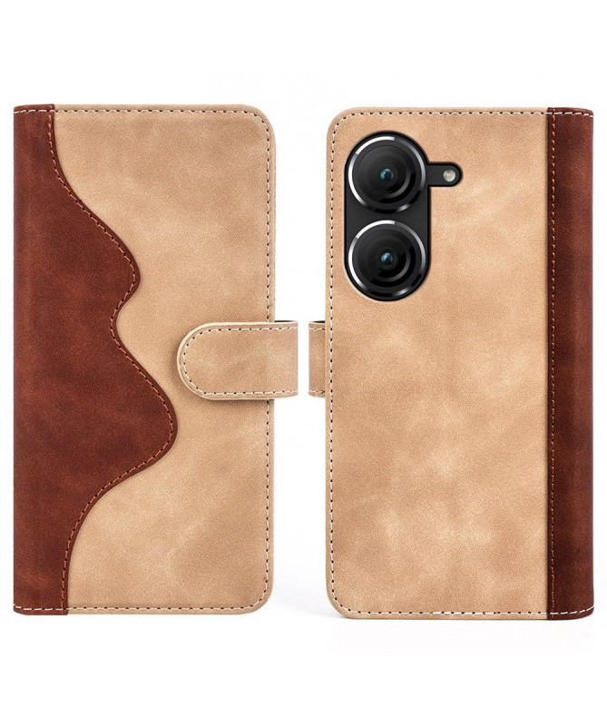 Asus Zenfone 10 / 9 - Housse Stand Folio Bicolore