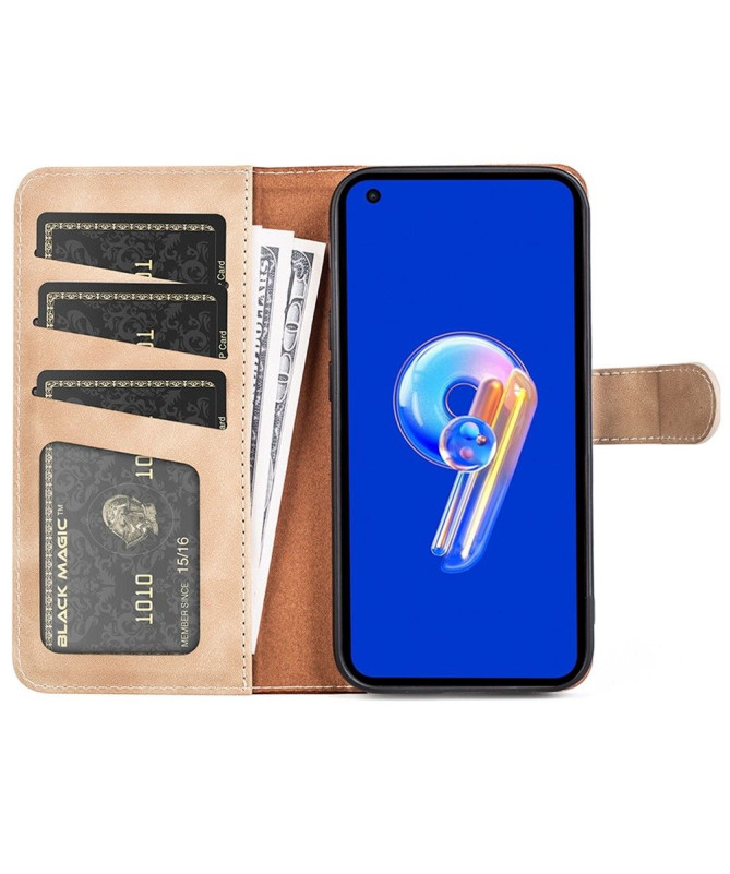 Asus Zenfone 10 / 9 - Housse Stand Folio Bicolore