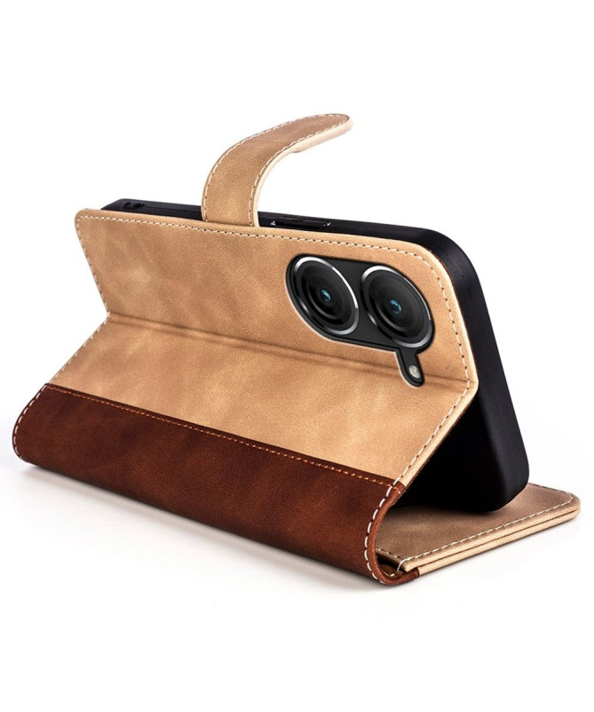 Asus Zenfone 10 / 9 - Housse Stand Folio Bicolore