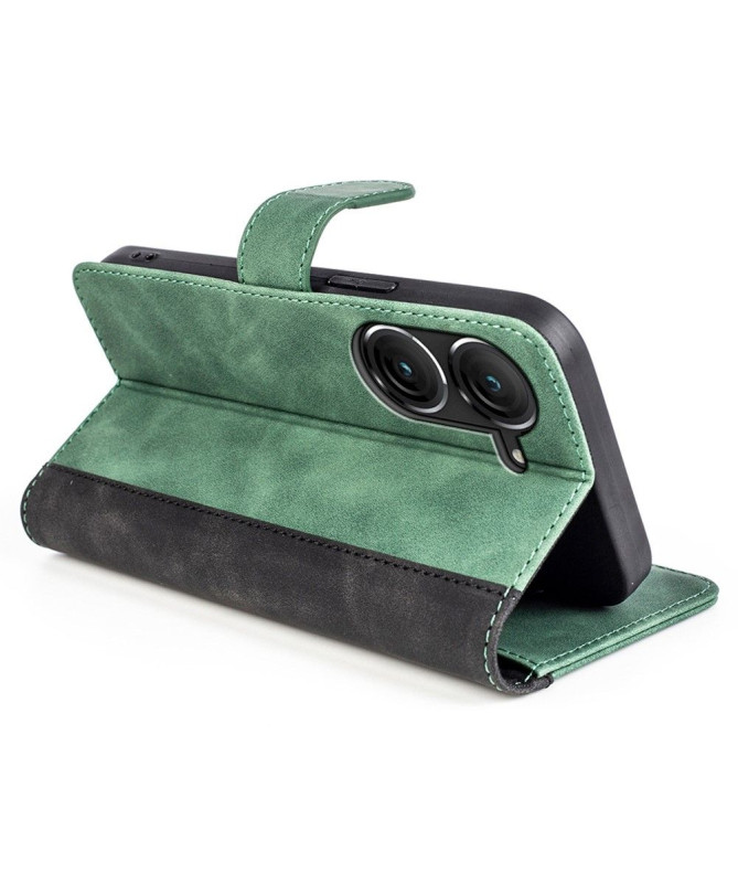 Asus Zenfone 10 / 9 - Housse Stand Folio Bicolore