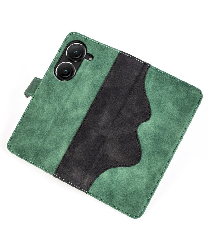 Asus Zenfone 10 / 9 - Housse Stand Folio Bicolore