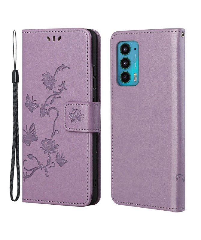 Housse Motorola Edge 20 Georgette fleurs