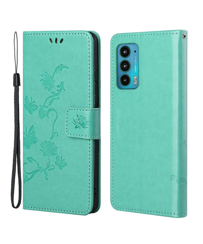 Housse Motorola Edge 20 Georgette fleurs