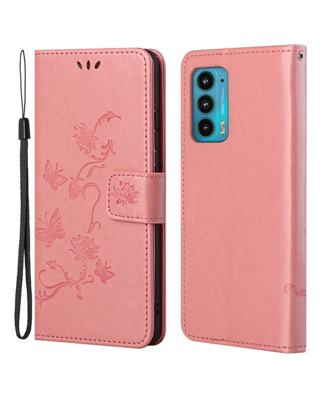 Housse Motorola Edge 20 Georgette fleurs