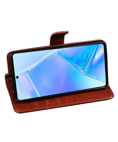 Housse Motorola Edge 20 IDEWEI Folio Effet Cuir