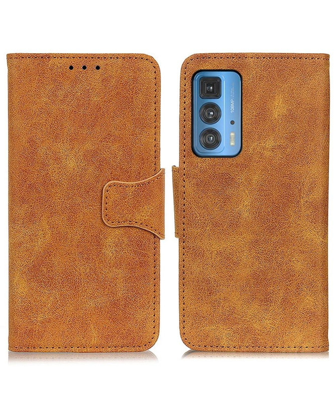 Étui Motorola Edge 20 Pro Edouard simili cuir vintage