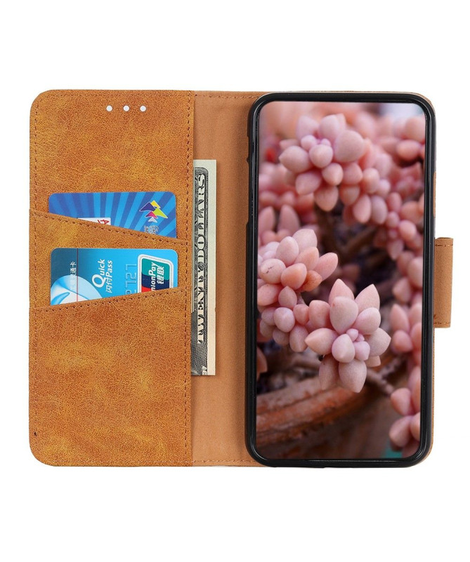 Étui Motorola Edge 20 Pro Edouard simili cuir vintage