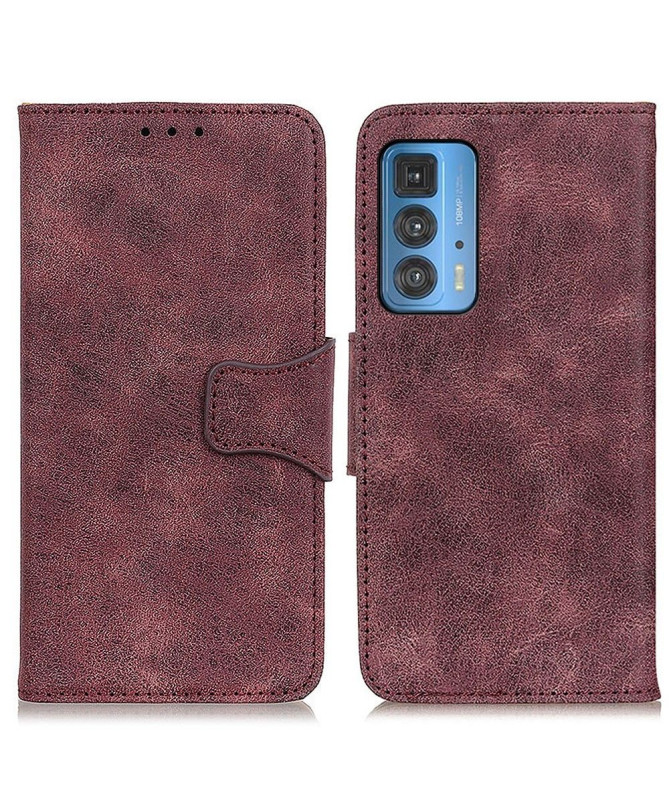 Étui Motorola Edge 20 Pro Edouard simili cuir vintage