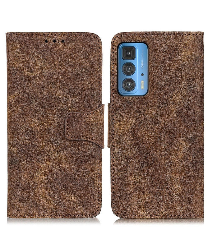 Étui Motorola Edge 20 Pro Edouard simili cuir vintage