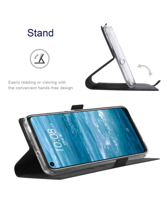 Housse Motorola Edge 20 Pro Croisillons Fonction Support