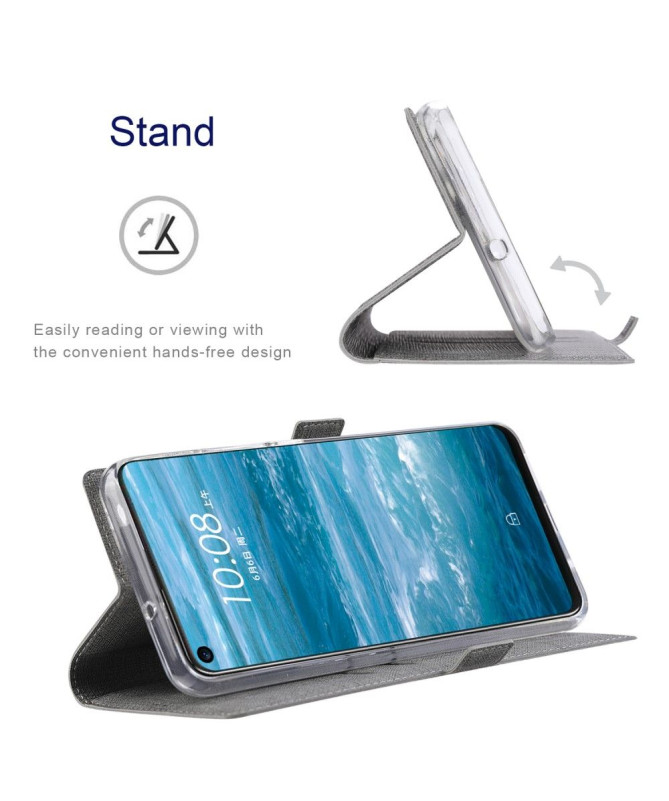 Housse Motorola Edge 20 Pro Croisillons Fonction Support