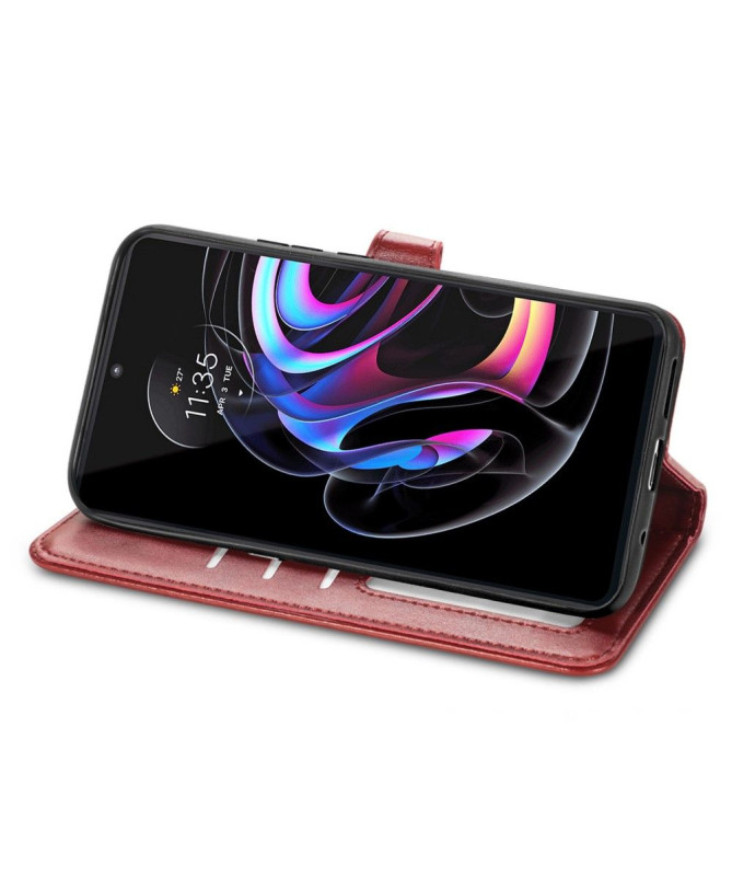 Housse Motorola Edge 20 Pro Indila Simili Cuir Porte Cartes