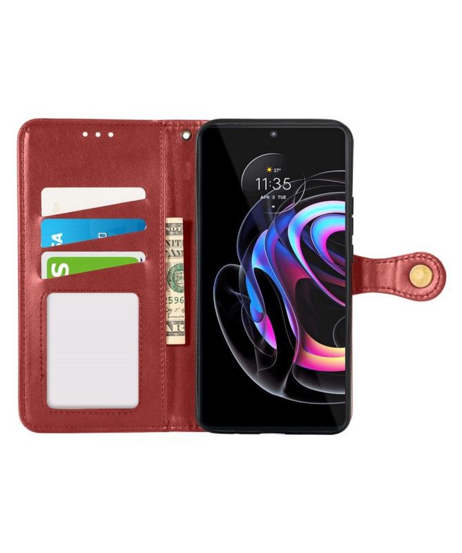 Housse Motorola Edge 20 Pro Indila Simili Cuir Porte Cartes