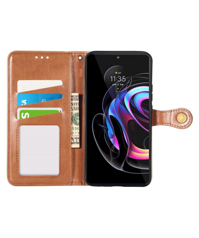 Housse Motorola Edge 20 Pro Indila Simili Cuir Porte Cartes