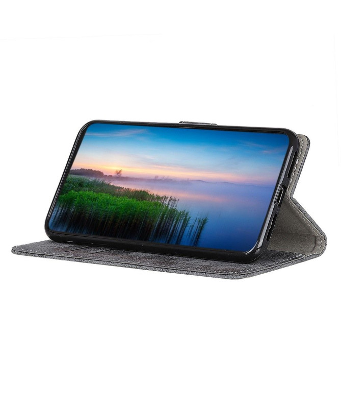 Housse Motorola Edge 20 Lite Cyrius simili cuir vintage