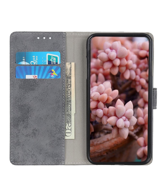 Housse Motorola Edge 20 Lite Cyrius simili cuir vintage